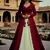 Red and Ivory Long Anarkali Lehenga