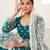 teal green net embroidered Lehenga set