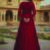 Red and Ivory Long Anarkali Lehenga