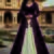 Dark plum and Ivory Long Anarkali Lehenga