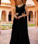 Black sequin Lehenga with choli and Dupatta