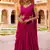 Rani pink sequin Lehenga with choli and Dupatta