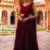 Dark red sequin Lehenga with choli and Dupatta