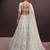off white net embroidered Lehenga set