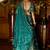 TURQUOISE SEQUINS & ZARI EMBROIDERED VELVET DESIGNER WEDDING PARTY WEAR FESTIVAL SEMI STITCHED LEHENGA CHOLI FOR WOMEN'S