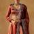 RUST SEQUINS ZARI EMBROIDERED JIMMY CHOO DESIGNER WEDDING & PARTY WEAR FESTIVAL SEMI STITCHED LEHENGA CHOLI FOR WOMEN'S