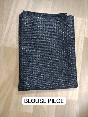 black zari weaving saree with glitter work & black glitter zari blouse 3
