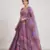 Purple Taby Silk Hand Embroidered Lehenga Set