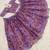 Purple Taby Silk Hand Embroidered Lehenga Set