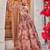 Mauve Printed Chiffon Lehenga Set