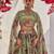 Sage Green Printed Net Lehenga Set