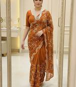 Womens party wear wedding collection silk saree