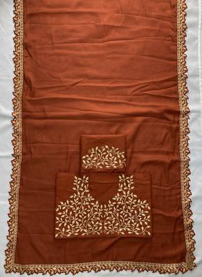 Womens party wear wedding collection silk saree 4