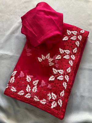 party wear soft net saree 4