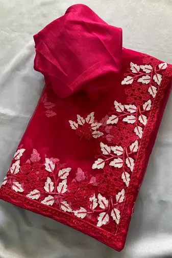 party wear soft net saree