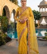  party wear soft chiffon silk saree