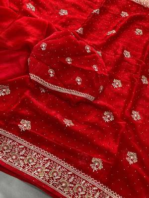 party wear soft chiffon silk saree 4