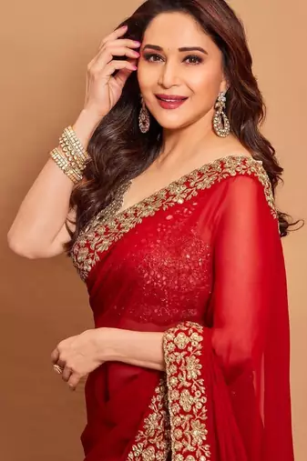 New trendy stylish party wear silk saree