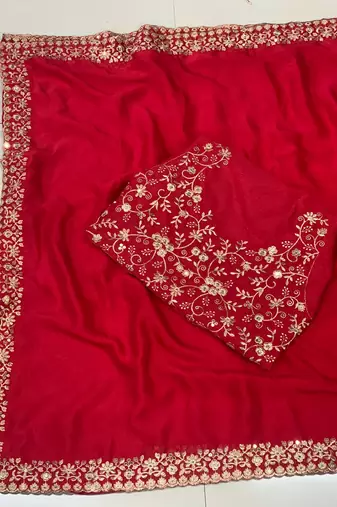 party wear silk saree