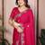 New trendy party wear soft satin chiffon saree