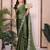 New trendy party wear soft satin chiffon saree