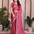 New trendy party wear soft satin chiffon saree