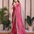 New trendy party wear soft satin chiffon saree