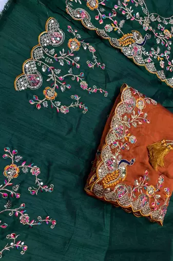 party wear silk saree