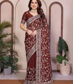  party wear silk saree