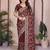 New trendy stylish party wear silk saree