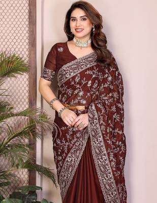 party wear silk saree 2