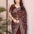 New trendy stylish party wear silk saree