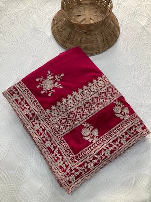 Womens party wear soft georgette saree 3