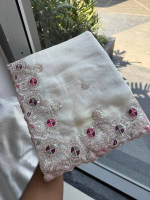party wear soft chiffon silk saree 4