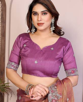 party wear soft chiffon silk saree 3