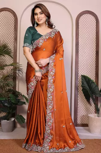  party wear silk saree