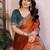 New trendy stylish party wear silk saree
