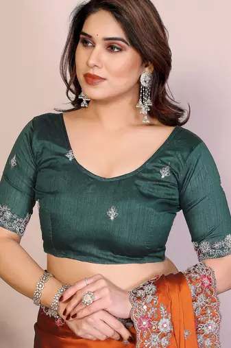 party wear silk saree