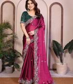  party wear silk saree