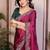 New trendy stylish party wear silk saree