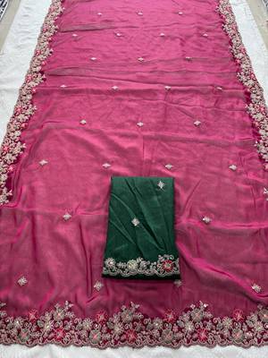 party wear silk saree 4