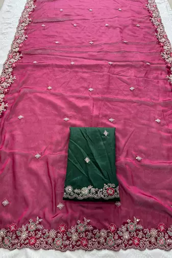 party wear silk saree