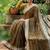 New trendy latest party wear two tone twill net saree