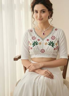 wedding wear georgette saree 3