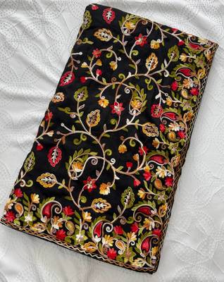 party wear lakhnowi soft silk saree 3