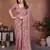  party wear lakhnowi soft silk saree