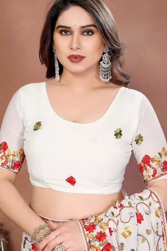 wedding wear georgette saree