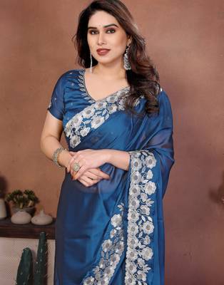 party wear silk saree 2