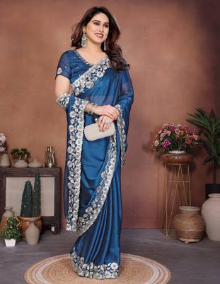 party wear silk saree 3