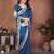 New trendy stylish party wear silk saree